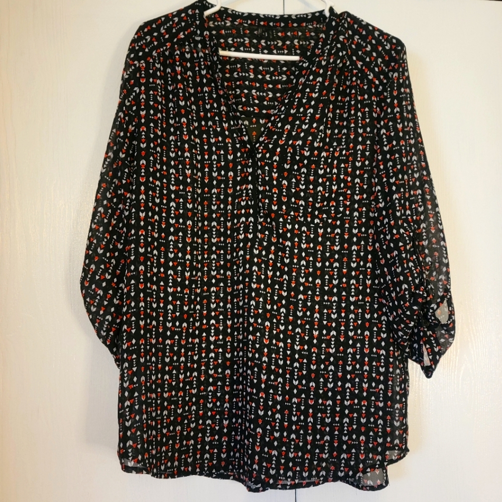 Chiffon business top